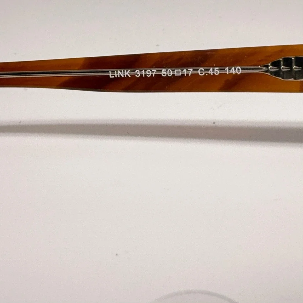 Link Occhiali 3197 Eyeglasses Brown Tortoise Rectangular Frames 50-17-140
